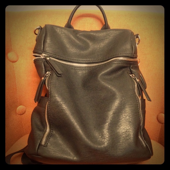 Miztique Handbags - Vegan leather convertible  backpack